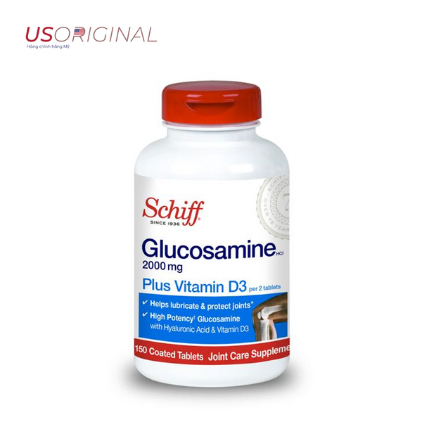 Glucosamine plus vitamin D - viên bổ xương khớp của Schiff